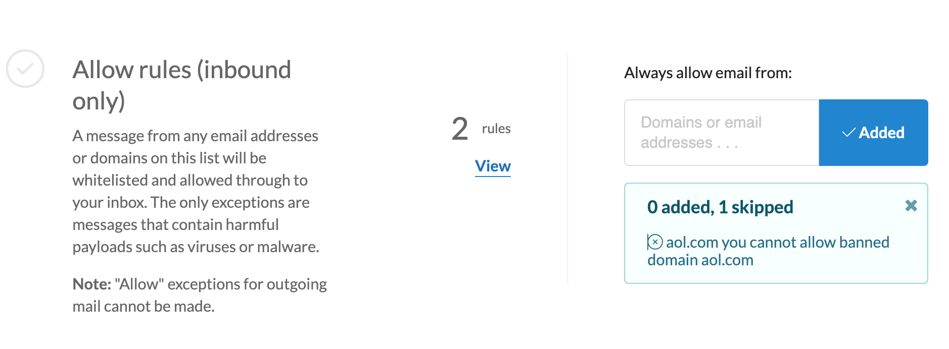 Allow List - Error for Banned Domains.png