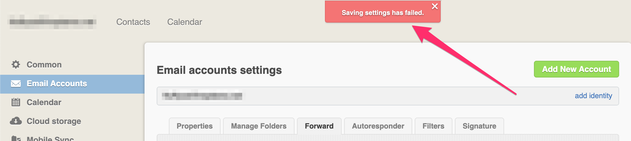 Error Saving Forward in CloudMail.png