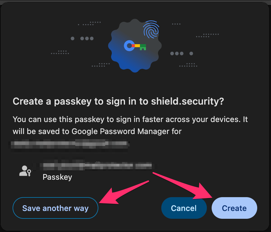 Create a passkey.png